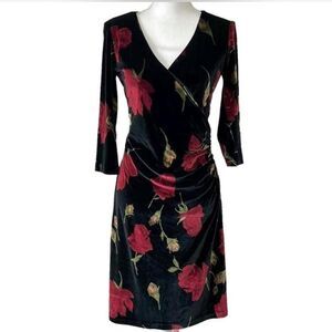 Moda International Rose Velvet Feel Dress
